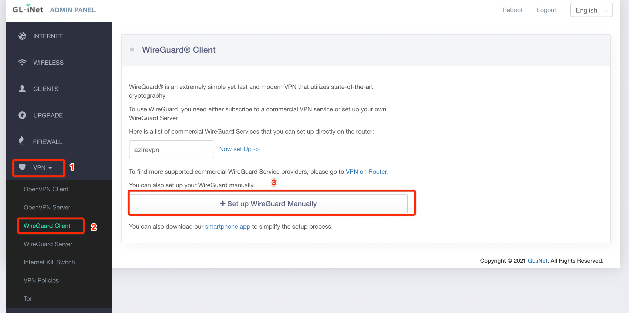 GL.iNet - wireguard