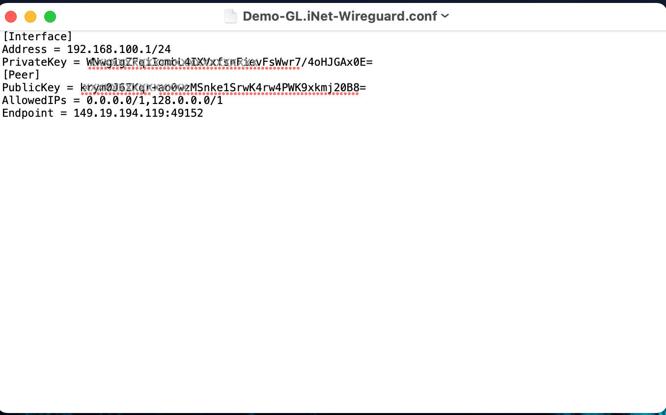 GL.iNet - wireguard