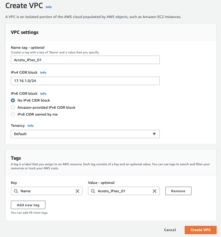 IPsec with AWS
