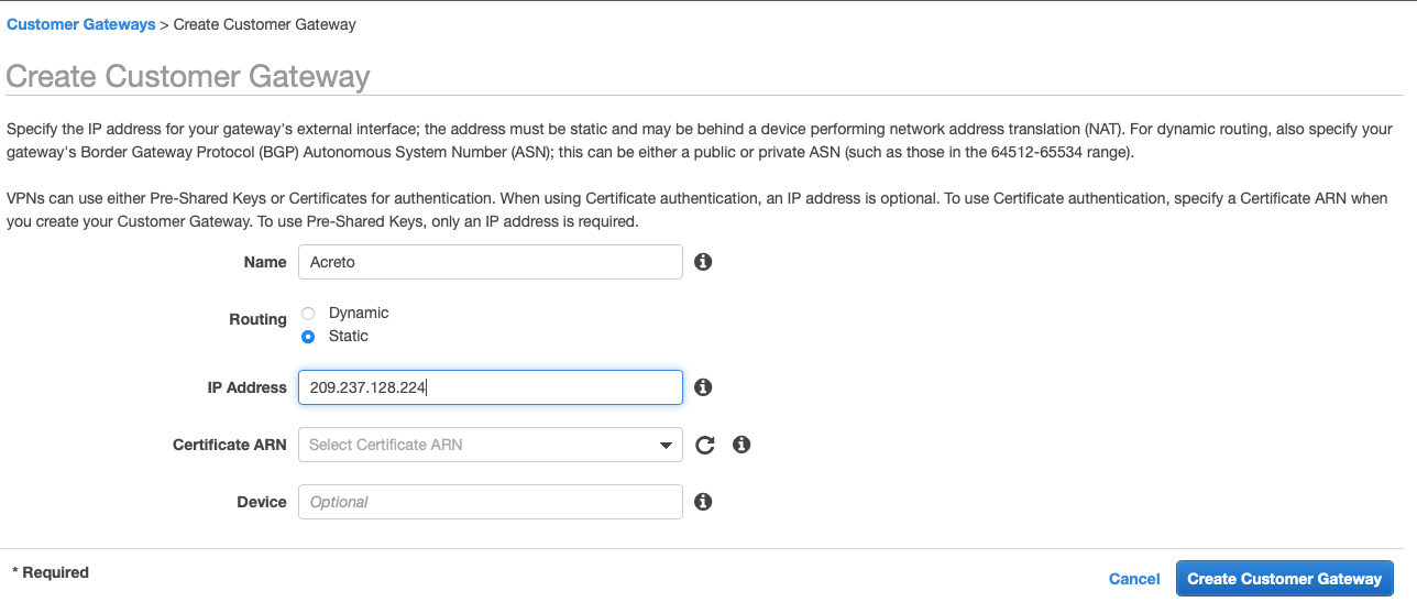 IPsec with AWS