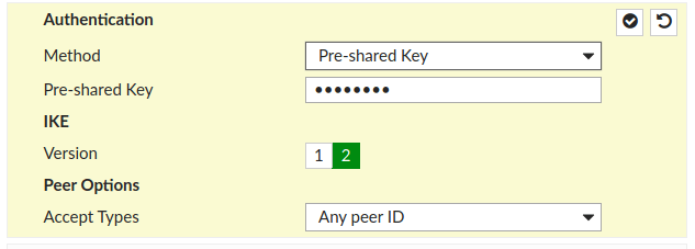FortiGate - VPN list