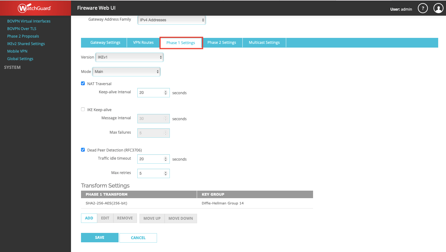 Watchguard - VPN