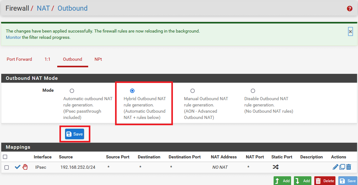 pfSense - ipsec - configuration